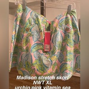 Lilly Pulitzer Madison Skort Urchin Pink Vitamin Sea size XL